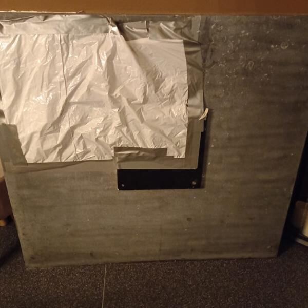Schoorsteen — bekleed met steentapijt — voor